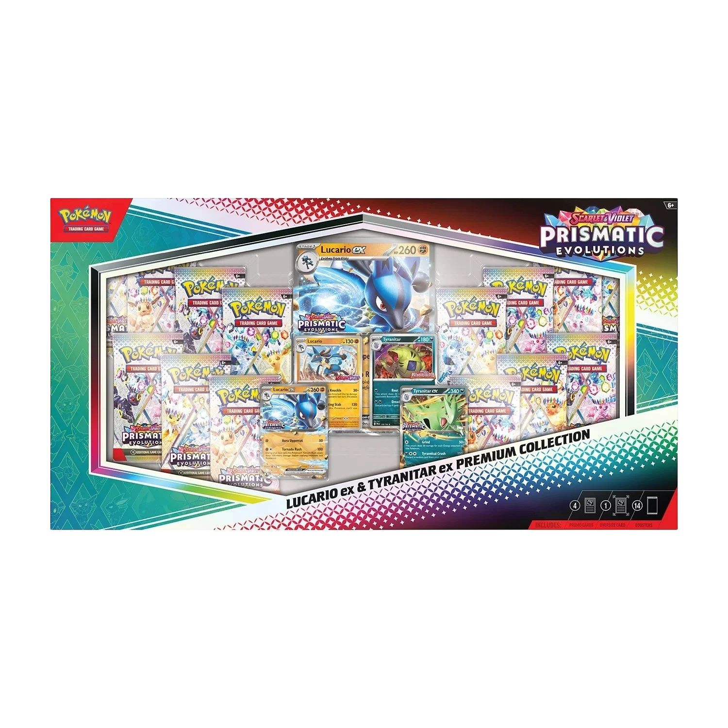 Prismatic Evolutions Lucario & Tyranitar ex Premium Collection