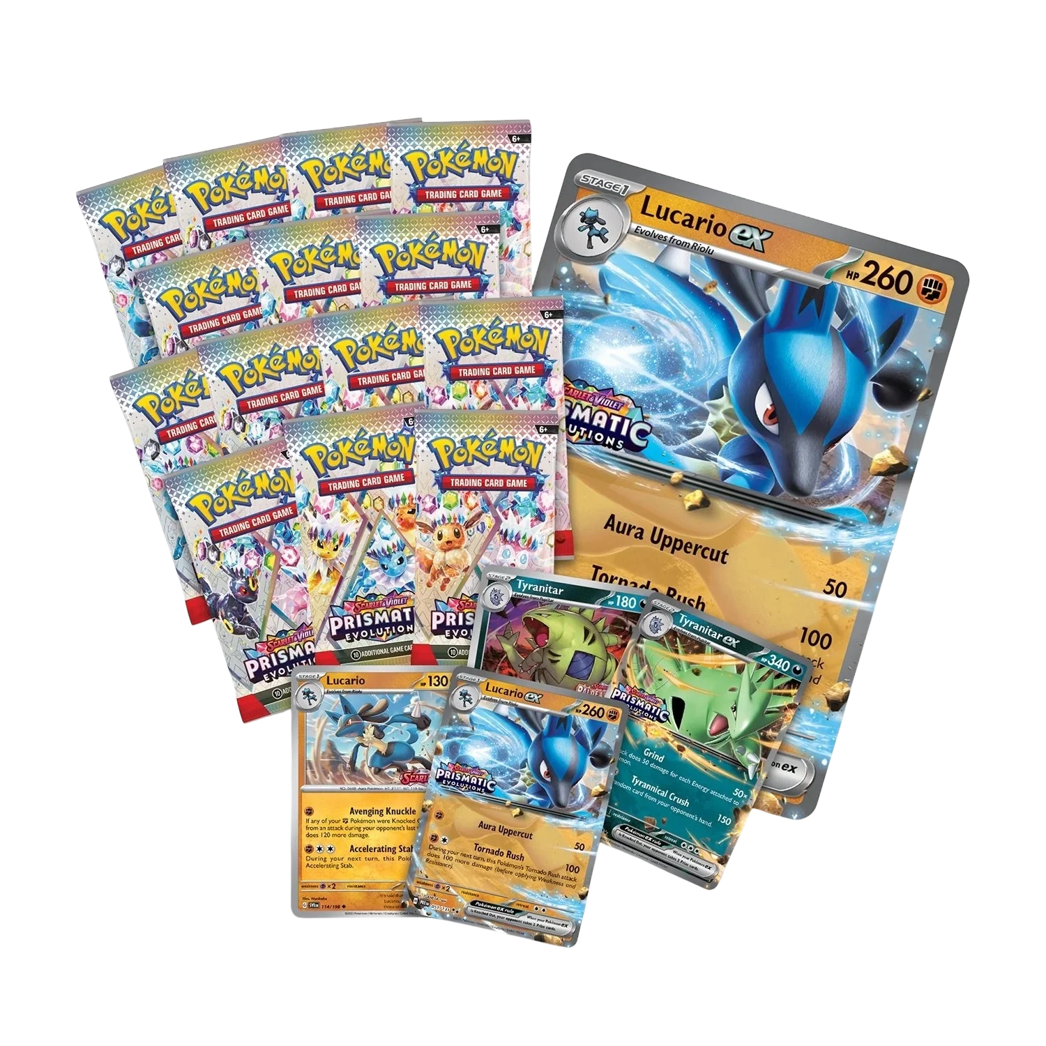 Prismatic Evolutions Lucario & Tyranitar ex Premium Collection