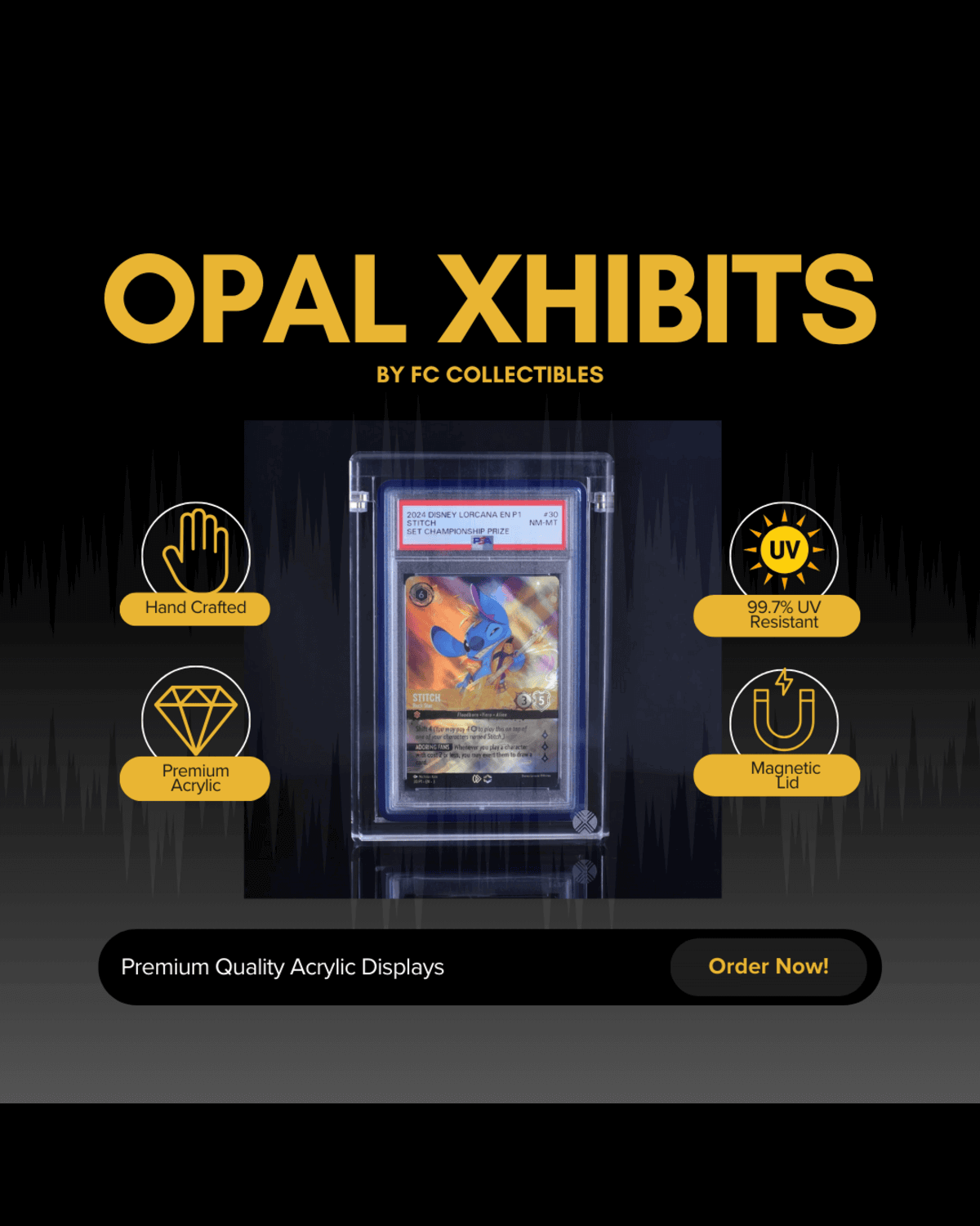 Display cases and graded guard accessories from Opal Xhibit