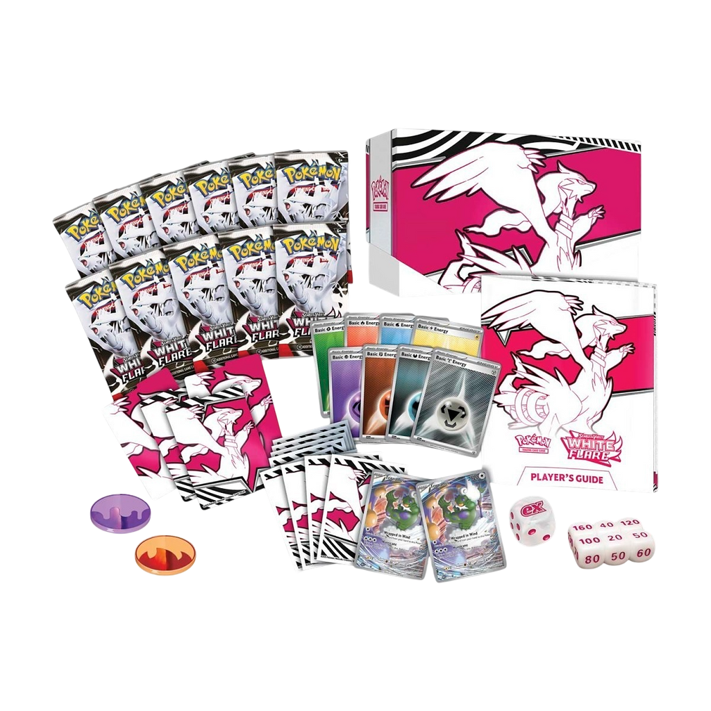 White Flare Pokemon Center Exclusive Elite Trainer Box