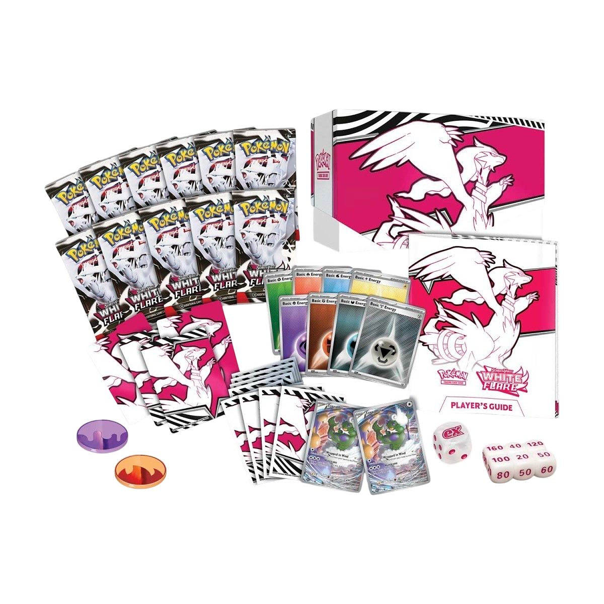 White Flare Pokemon Center Exclusive Elite Trainer Box