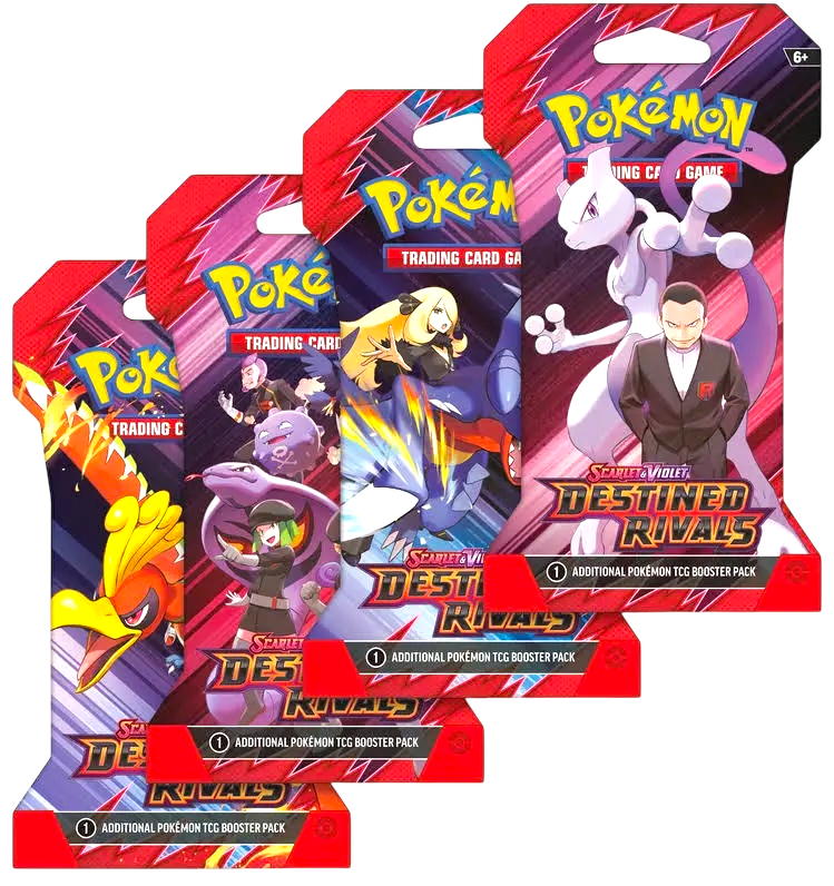 Pokemon Destined Rivals Sleeved Booster Pack - 1 Random Artwork