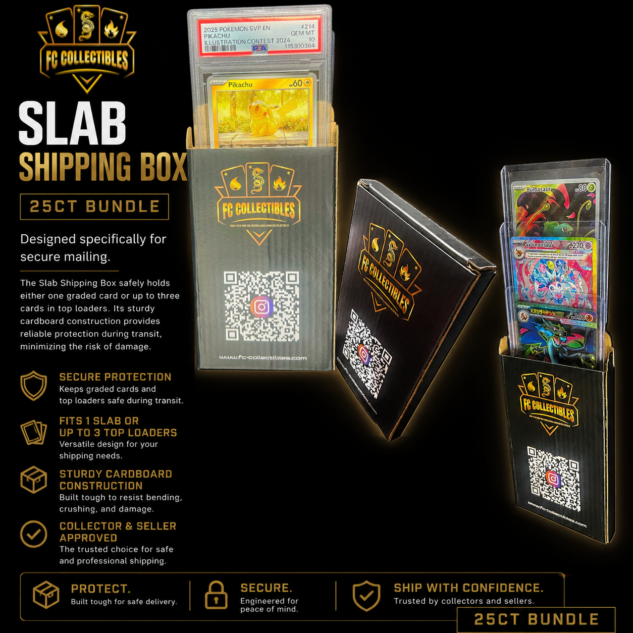 Slab Shipping Box - 25ct Bundle
