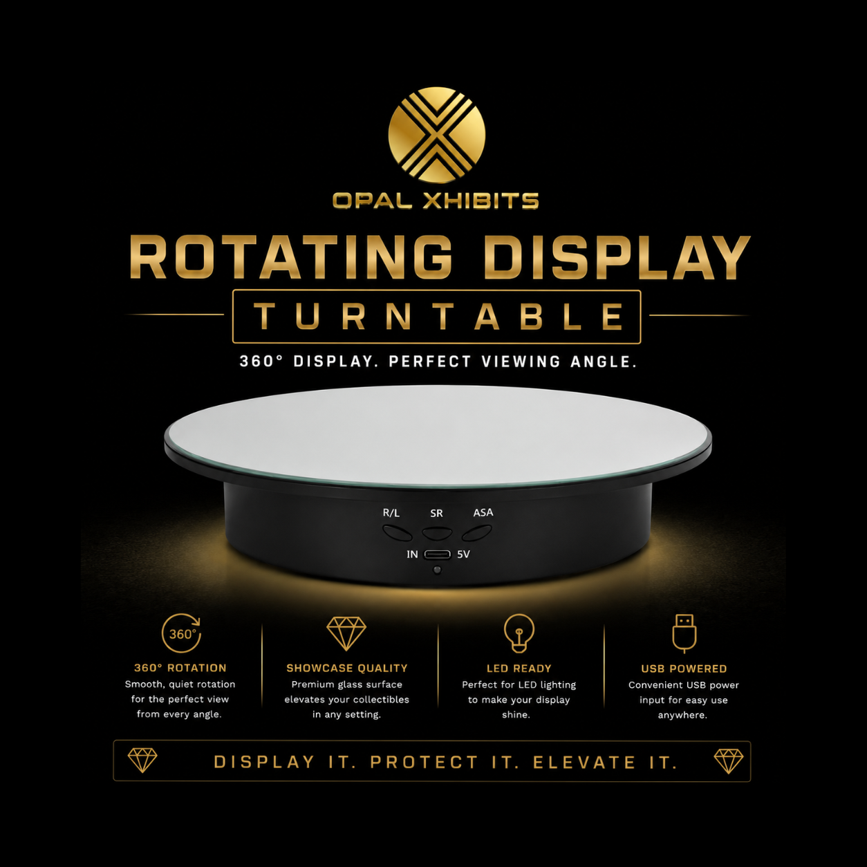 Opal Xhibits Turntable Display